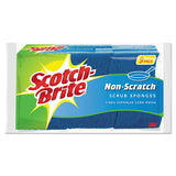 Non-scratch Multi-purpose Scrub Sponge, 4 2-5 X 2 3-5, Blue, 6-pack