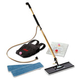 Easy Shine Applicator Kit W-backpack, 18" Pad, 43" - 63" Handle, Gold-black