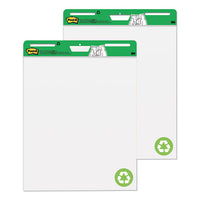 Self-stick Easel Pads, 25 X 30, White, 30 Sheets, 2-carton
