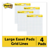 Self-stick Easel Pads, 25 X 30, White, 30 Sheets, 4-carton