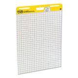 Self-stick Easel Pads, Quadrille (1 Sq-in), 25 X 30, White, 30 Sheets, 6-pack