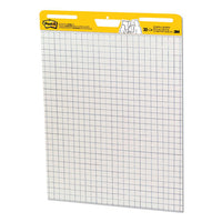 Self-stick Easel Pads, Quadrille (1 Sq-in), 25 X 30, White, 30 Sheets, 6-pack