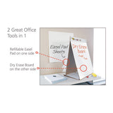 Self-stick Tabletop Easel Pad With Dry Erase Surface, 20 X 23, White, 20 Sheets