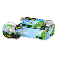 Magic Greener Tape With Dispenser, 1" Core, 0.75" X 50 Ft, Clear, 6-pack