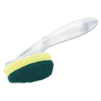 Heavy-duty Soap-dispensing Dishwand, 2 1-2" X 9 1-2", Yellow-green, 4-carton