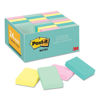 Original Pads In Marseille Colors, Value Pack, 1 3-8 X 1 7-8, 100-sheet, 24-pack