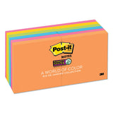 Pads In Rio De Janeiro Colors, 3 X 3, 90-sheet Pads, 12-pack