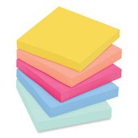 Note Pads In Summer Joy Collection Colors, 3" X 3", Summer Joy Collection Colors, 70 Sheets-pad, 24 Pads-pack