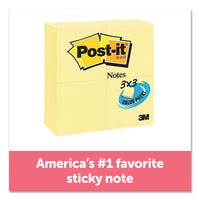 Original Pads In Canary Yellow, Value Pack, 3" X 3", 100 Sheets-pad, 24 Pads-pack