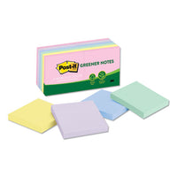 Recycled Note Pad Cabinet Pack, 3 X 3, Assorted Helsinki Colors, 75-sheet, 24-pk