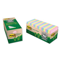 Recycled Note Pad Cabinet Pack, 3 X 3, Assorted Helsinki Colors, 75-sheet, 24-pk