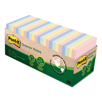 Recycled Note Pad Cabinet Pack, 3 X 3, Assorted Helsinki Colors, 75-sheet, 24-pk