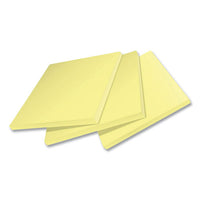 100% Recycled Paper Super Sticky Notes, 3" X 3", Canary Yellow, 70 Sheets/pad, 24 Pads/pack