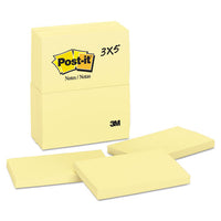 Original Pads In Canary Yellow, 3 X 3, 100-sheet, 12-pack