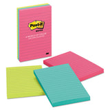 Original Pads In Cape Town Colors, Lined, 4 X 6, 100-sheet, 3-pack