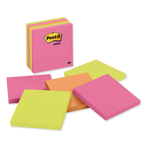 Original Pads In Cape Town Colors, 4 X 4, Plain, 100-sheet, 5-pack