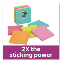 Pads In Miami Colors, Lined, 4 X 4, 90-pad, 6 Pads-pack