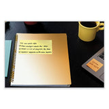 100% Recycled Paper Super Sticky Notes, Ruled, 4" X 4", Wanderlust Pastels, 70 Sheets/pad, 3 Pads/pack