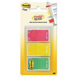 Arrow Message 1" Page Flags, "sign Here", Yellow, 2 50-flag Dispensers-pack