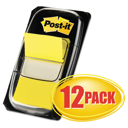 Marking Page Flags In Dispensers, Yellow, 12 50-flag Dispensers-box