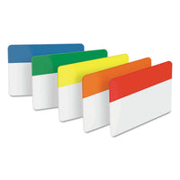 2" And 3" Tabs, Lined, 1-5-cut Tabs, Assorted Brights, 2" Wide, 24-pack