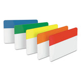 2" And 3" Tabs, Lined, 1-5-cut Tabs, Assorted Brights, 2" Wide, 24-pack