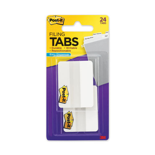 Tabs, 1-5-cut Tabs, White, 2" Wide, 24-pack