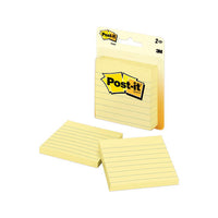 Original Pads In Canary Yellow, Lined, 3 X 3, 100 Sheets-pad, 2 Pads-pack