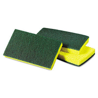 Medium-duty Scrubbing Sponge, 3.6 X 6.1, Yellow-green, 20-carton