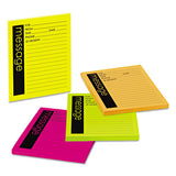 Self-stick Message Pad, 3 7-8 X 4 7-8, Rio De Janeiro Colors, 50-sheet, 4-pack