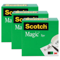 Magic Tape Refill, 1" Core, 0.5" X 36 Yds, Clear, 3-pack