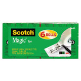 Magic Tape Refill, 1" Core, 0.75" X 83.33 Ft, Clear, 6-pack