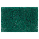 Commercial Heavy-duty Scouring Pad, Green, 6 X 9, 12-pack