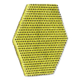 Dual Purpose Scour Pad, 5" X 5", Green-yellow, 15-carton