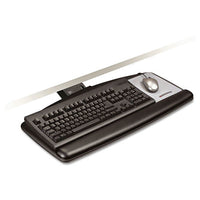 Sit-stand Easy Adjust Keyboard Tray, Standard Platform, 25.5w X 12d, Black