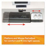 Sit-stand Easy Adjust Keyboard Tray, Highly Adjustable Platform,, Black