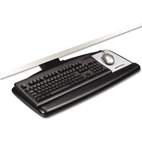 Easy Adjust Keyboard Tray, Standard Platform, 23" Track, Black