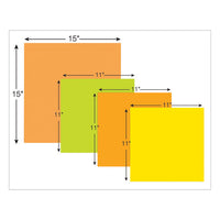 Big Notes, 11 X 11, Orange, 30 Sheets