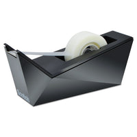 Facet Design One-handed Dispenser, With 3-4 X 350 Tape Roll, 1" Core, Black