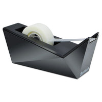 Facet Design One-handed Dispenser, With 3-4 X 350 Tape Roll, 1" Core, Black