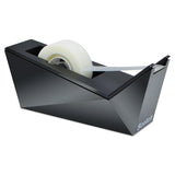 Facet Design One-handed Dispenser, With 3-4 X 350 Tape Roll, 1" Core, Black