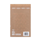 Curbside Recyclable Padded Mailer, #0, Self-adhesive Closure, 7 X 11.25, Natural Kraft, 100-carton