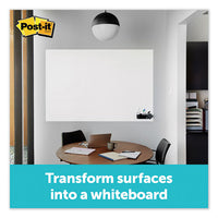 Dry Erase Surface With Adhesive Backing, 48" X 36", White