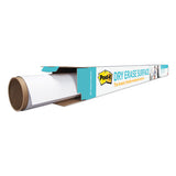 Dry Erase Surface, 50 Ft X 4 Ft, White