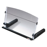 In-line Freestanding Copyholder, Plastic, 300 Sheet Capacity, Black-clear