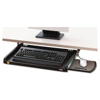 Under Desk Keyboard Drawer, 23w X 14d, Black