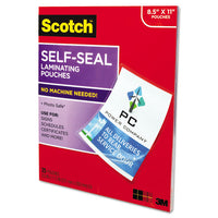 Self-sealing Laminating Pouches, 9.5 Mil, 9" X 11.5", Gloss Clear, 25-pack