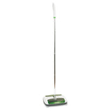 Quick Floor Sweeper, Rubber Bristles, 42" Aluminum Handle, White