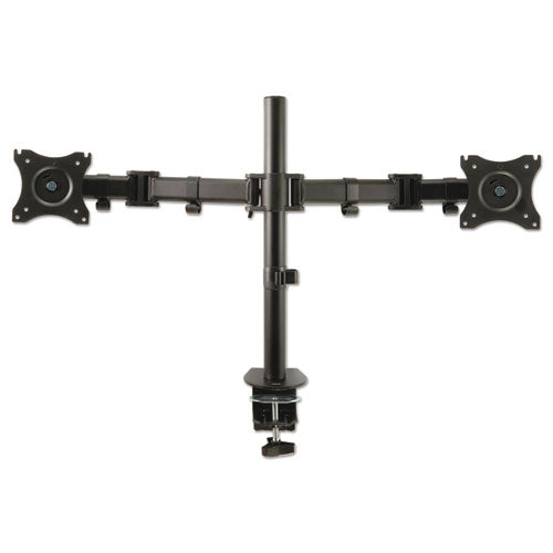 Dual Monitor Mount, 33w X 5.75d X 20.7h, Black