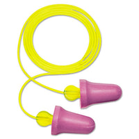 Peltor No-touch Single-use Earplugs, Corded, 29nrr, Purple/yellow, 100 Pairs